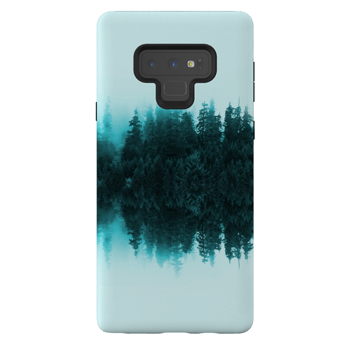 Galaxy Note 9 StrongFit Cloudy Forest by Creativeaxle