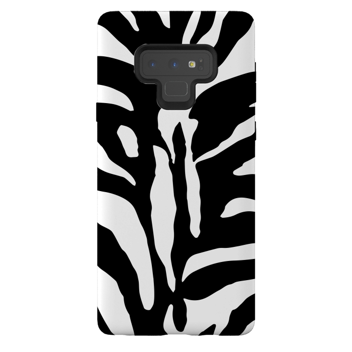 Galaxy Note 9 StrongFit Black And White Zebra Print 2 by Andrea Haase