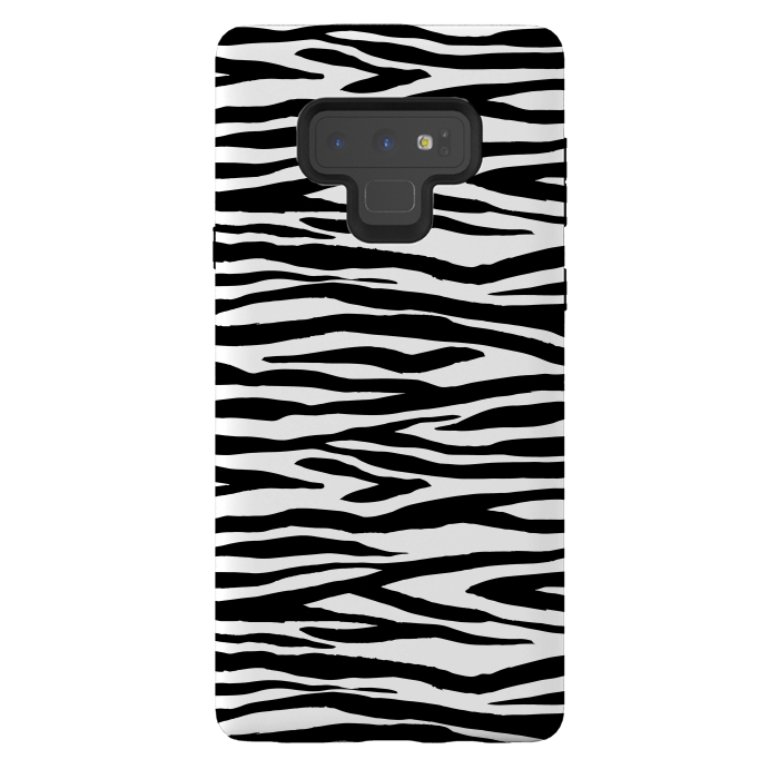 Galaxy Note 9 StrongFit Zebra Stripes Black And White 2 by Andrea Haase