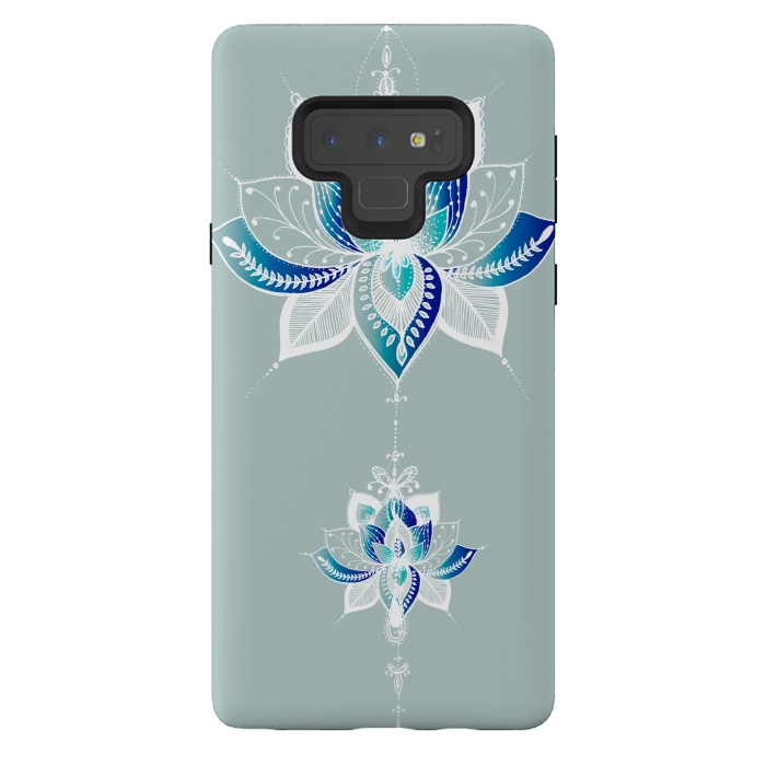 Galaxy Note 9 StrongFit Saige Lotus Flower  by Rose Halsey