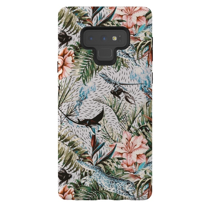 Galaxy Note 9 StrongFit Paradisiacal flora and fauna  by Mmartabc