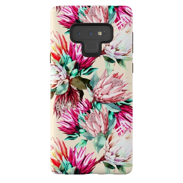 Galaxy Note 9 StrongFit King proteas bloom II by Mmartabc