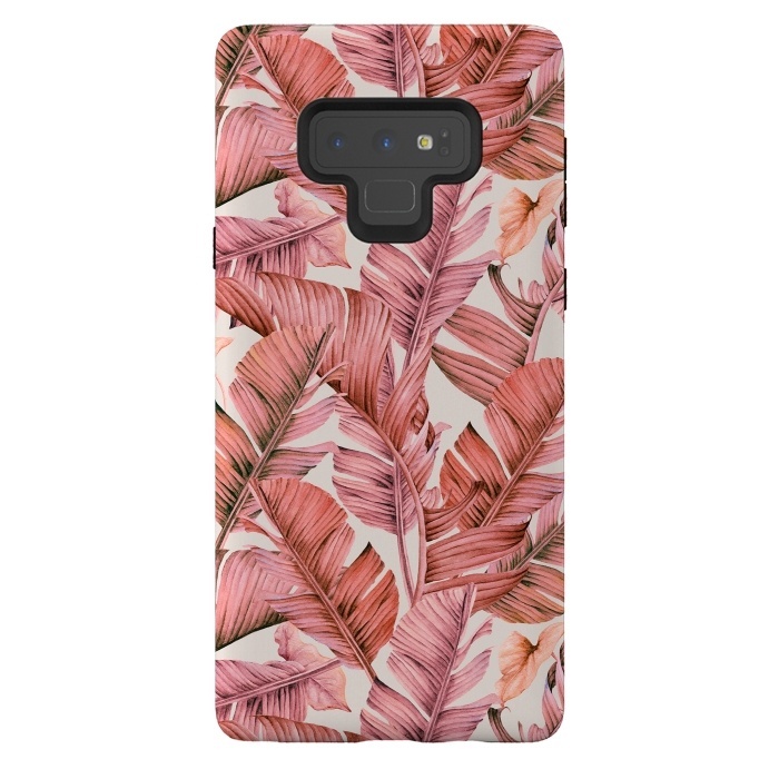 Galaxy Note 9 StrongFit Jungle paradise pink by Mmartabc