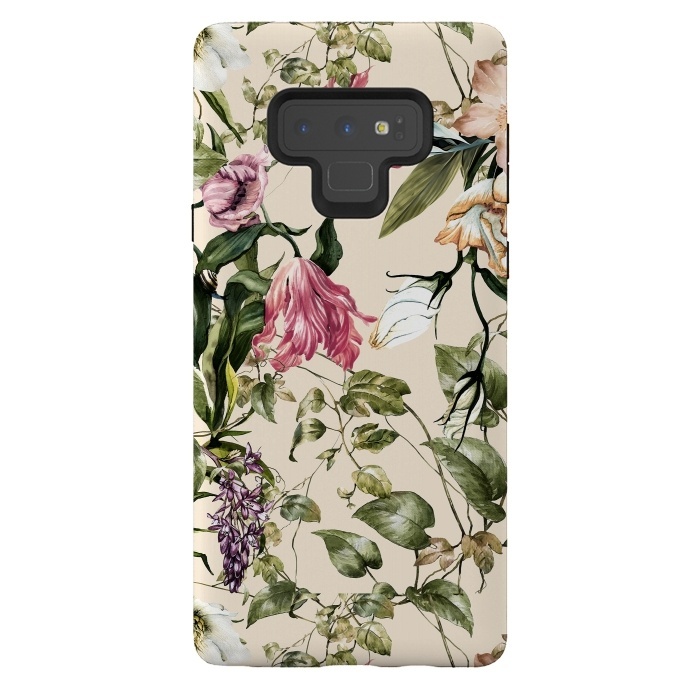 Galaxy Note 9 StrongFit Detailed botanical garden by Mmartabc