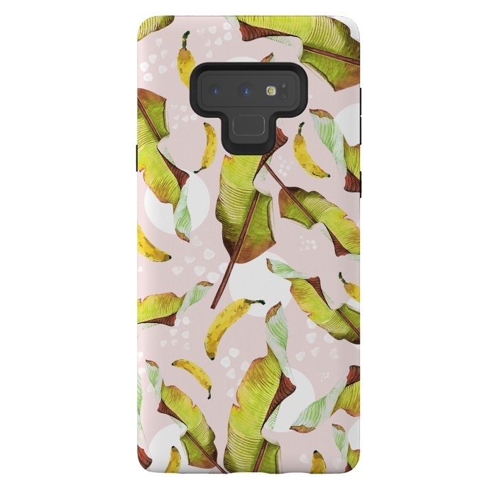 Galaxy Note 9 StrongFit Banana leaf and bananas by Mmartabc