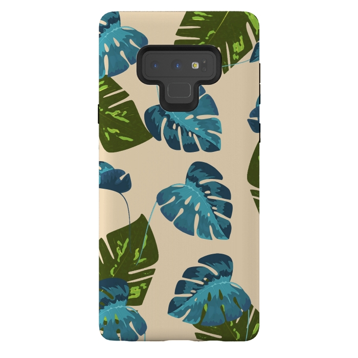 Galaxy Note 9 StrongFit Monstera Abstract by Creativeaxle