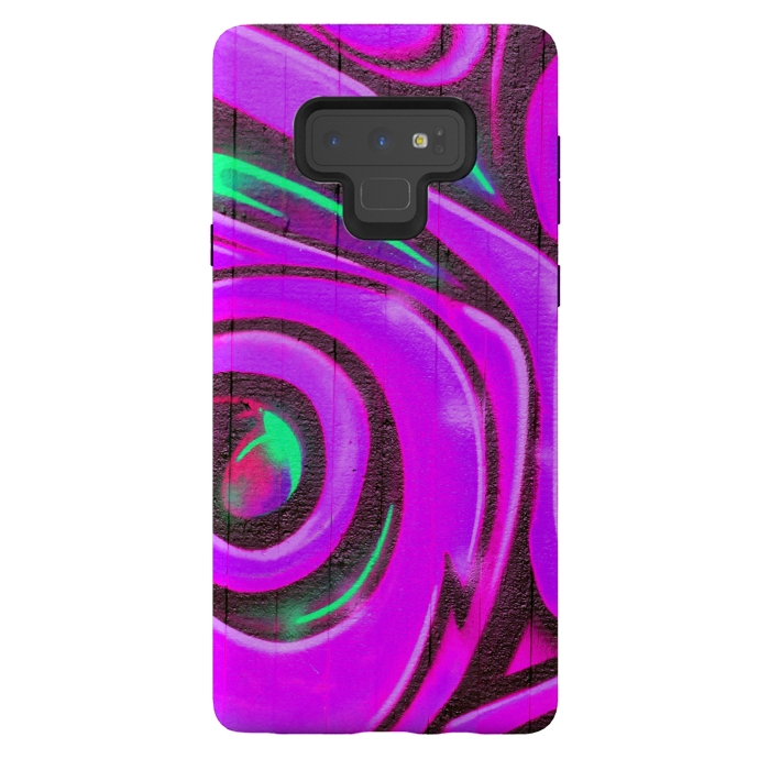 Galaxy Note 9 StrongFit Pink Graffiti by Andrea Haase