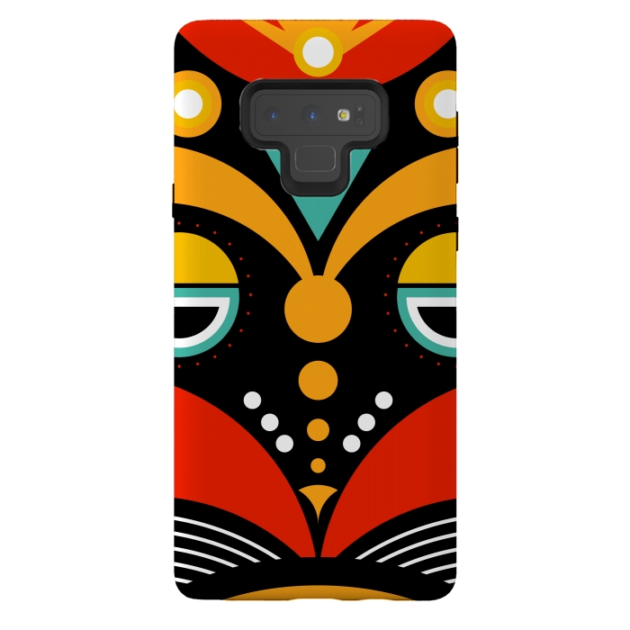 Galaxy Note 9 StrongFit rasta tribal mask by TMSarts