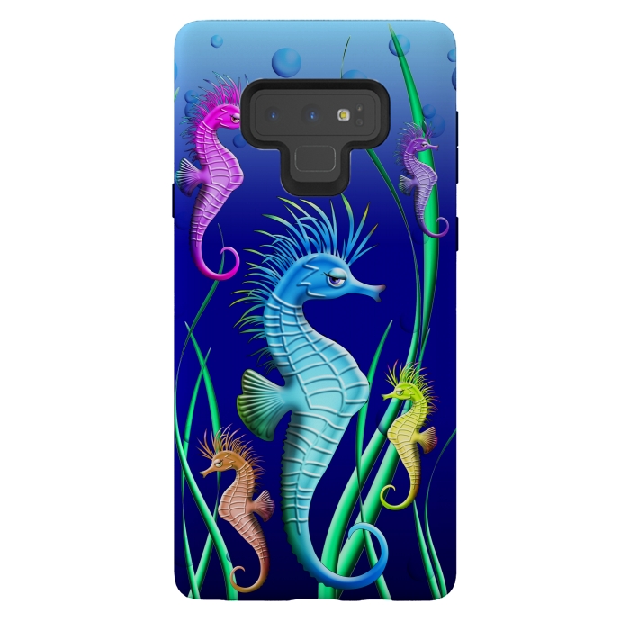 Galaxy Note 9 StrongFit Seahorses Underwater Scenery by BluedarkArt