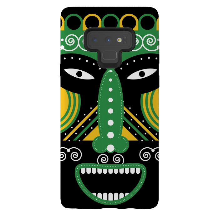 Galaxy Note 9 StrongFit ritual tribal mask by TMSarts
