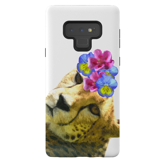 Galaxy Note 9 StrongFit Cute Cheetah by Alemi