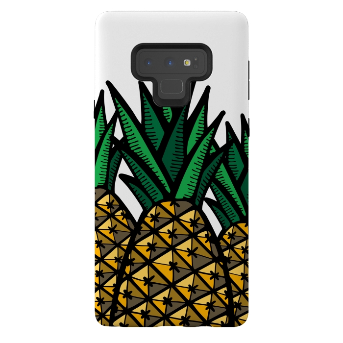 Galaxy Note 9 StrongFit Pineapple Field by Majoih