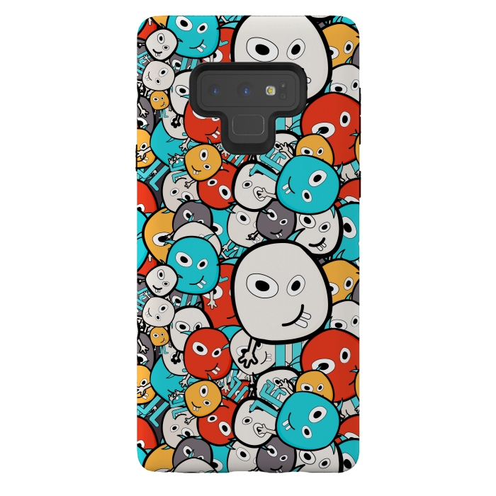 Galaxy Note 9 StrongFit colorful monsters by TMSarts