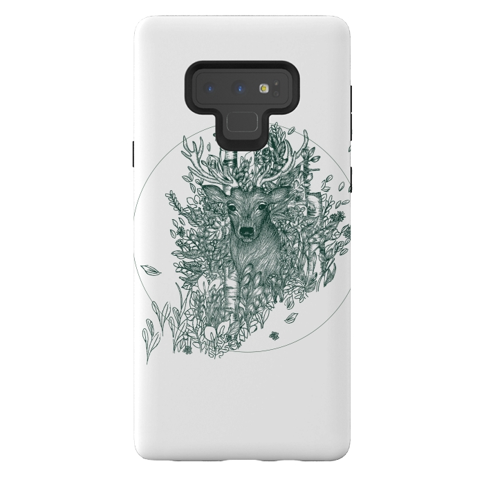 Galaxy Note 9 StrongFit Stag and Forest by ECMazur 