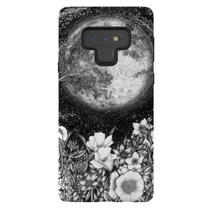 Galaxy Note 9 StrongFit Midnight in the Garden by ECMazur 