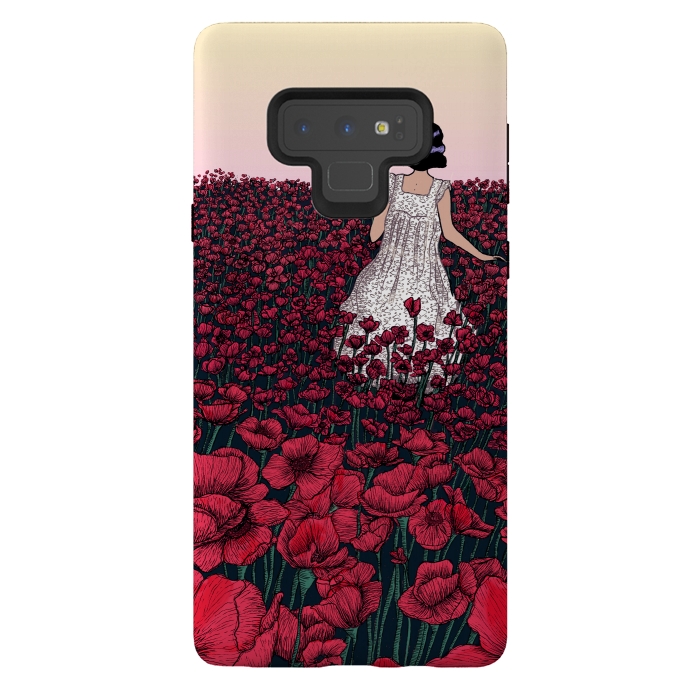 Galaxy Note 9 StrongFit Field of Poppies II by ECMazur 