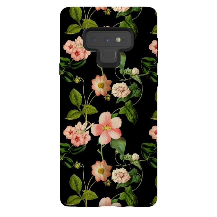 Galaxy Note 9 StrongFit Beautiful vintage flowers by  Utart