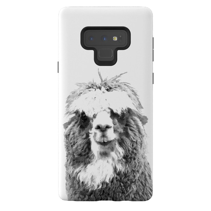 Galaxy Note 9 StrongFit Black and White Alpaca by Alemi