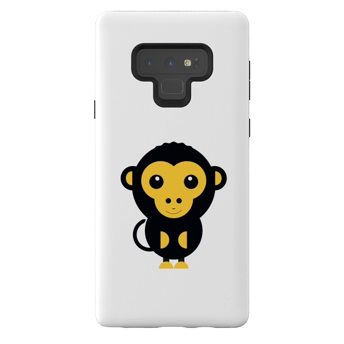 Galaxy Note 9 StrongFit cute little baby monkey by TMSarts