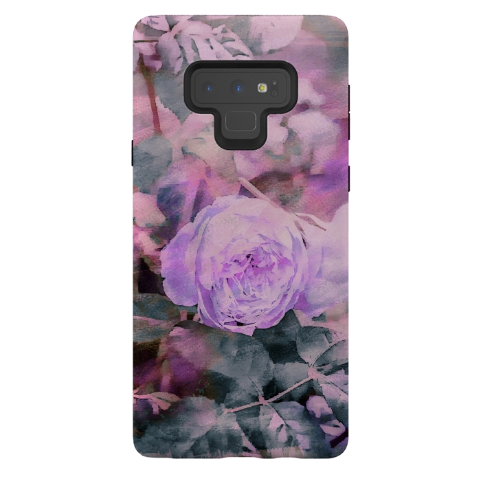 Galaxy Note 9 StrongFit Rose Mixed Media Art by Andrea Haase