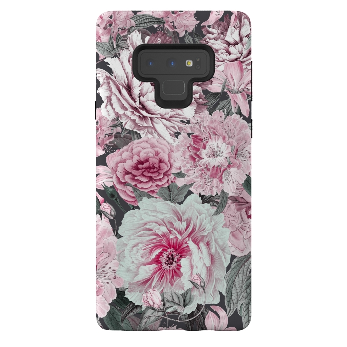 Galaxy Note 9 StrongFit Romantic Vintage Flower Pattern by Andrea Haase