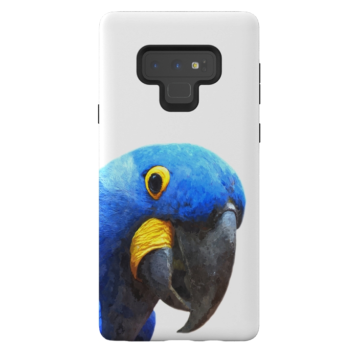 Galaxy Note 9 StrongFit Blue Parrot Portrait by Alemi