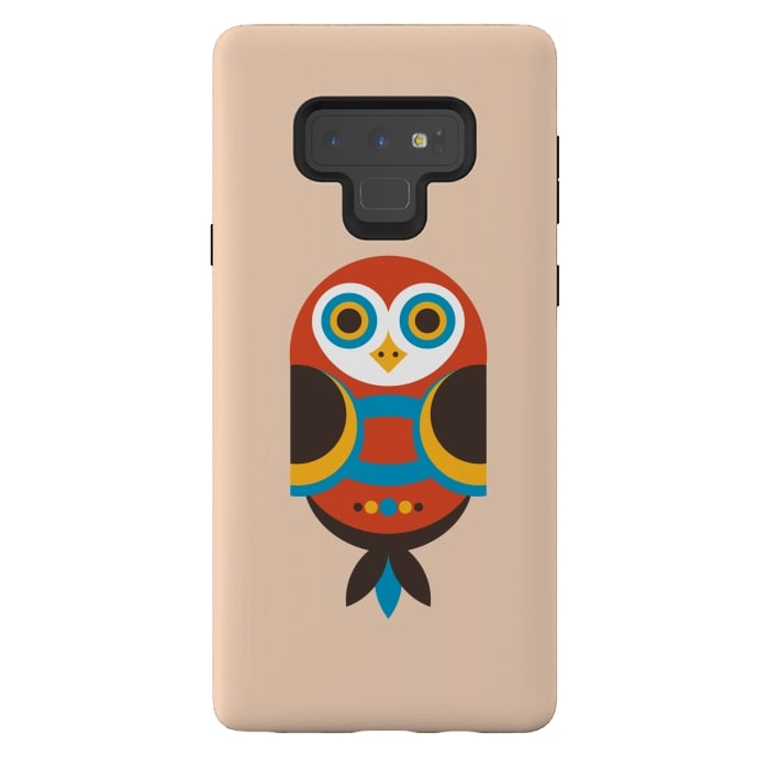 Galaxy Note 9 StrongFit abstract Owl by TMSarts
