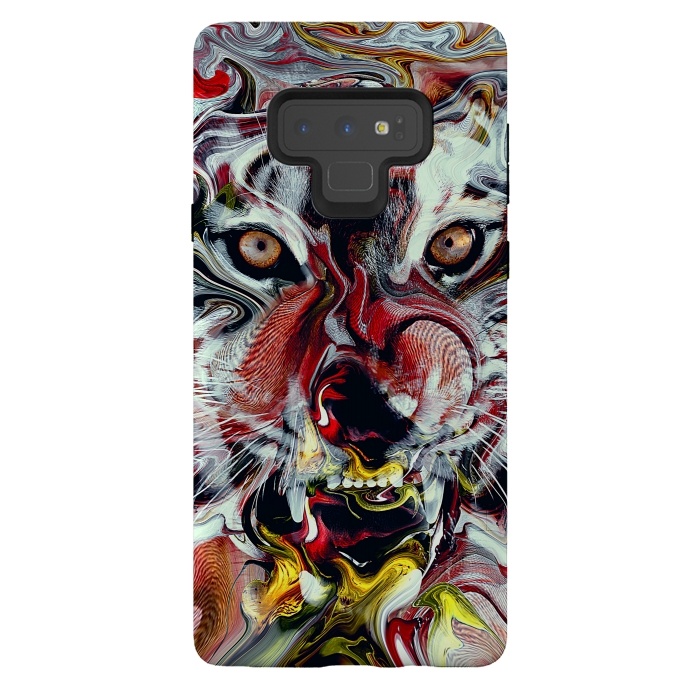 Galaxy Note 9 StrongFit Tiger Abstract by Riza Peker