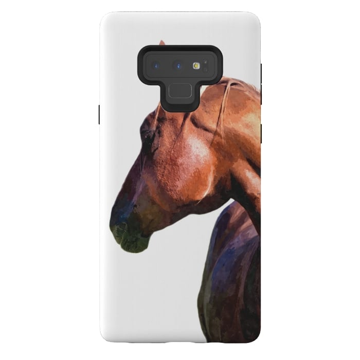 Galaxy Note 9 StrongFit Horse Portrait by Alemi
