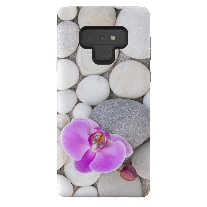 Galaxy Note 9 StrongFit Zen Style Orchid On Pebble by Andrea Haase