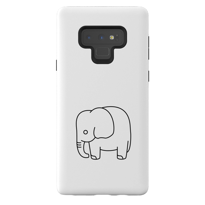 Galaxy Note 9 StrongFit little baby elephant by TMSarts