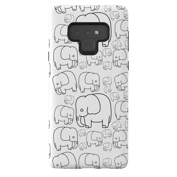 Galaxy Note 9 StrongFit draw elephant pattern by TMSarts