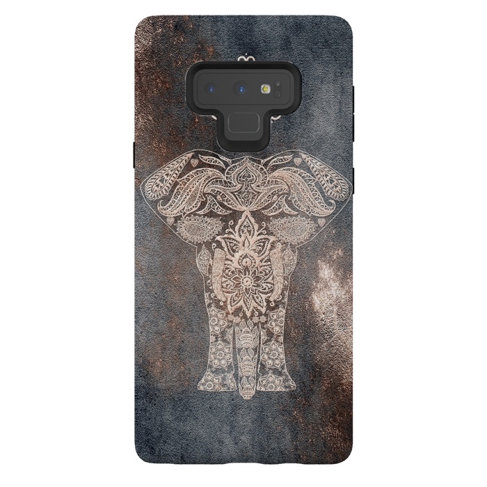 Galaxy Note 9 StrongFit Elepephant Mandala by  Utart