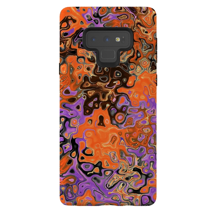 Galaxy Note 9 StrongFit Luminous Liquid Pattern V2 by Creativeaxle