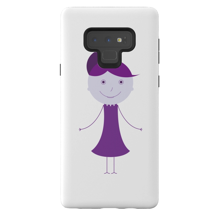 Galaxy Note 9 StrongFit purple girl by TMSarts
