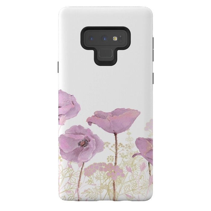 Galaxy Note 9 StrongFit Pink Poppy Dream by  Utart