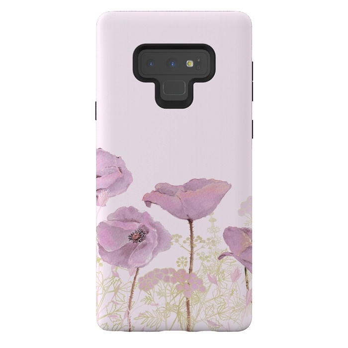 Galaxy Note 9 StrongFit Rose Gold Poppy Dream by  Utart