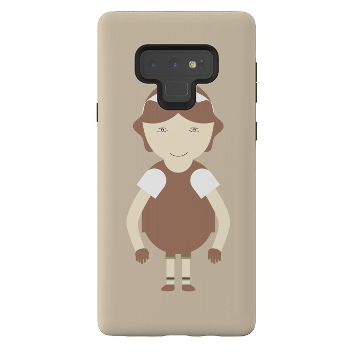 Galaxy Note 9 StrongFit little brown girl by TMSarts