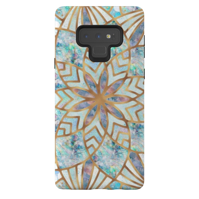 Galaxy Note 9 StrongFit Mother of Pearl Mandala by  Utart