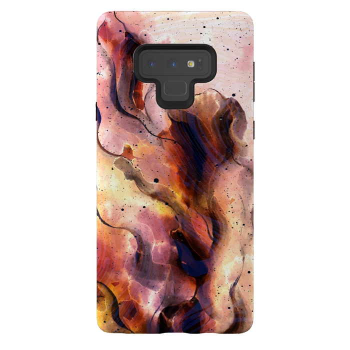 Galaxy Note 9 StrongFit Burning Waves by Creativeaxle
