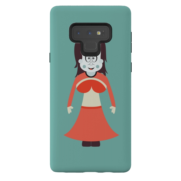 Galaxy Note 9 StrongFit old woman cartoon by TMSarts