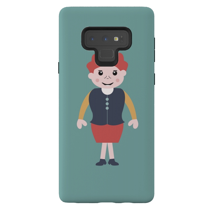 Galaxy Note 9 StrongFit vintage school girl by TMSarts