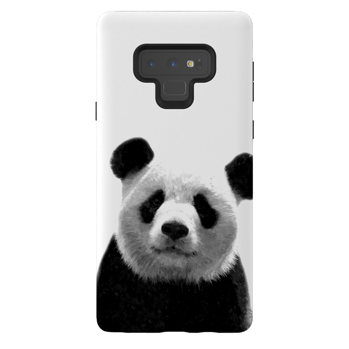 Galaxy Note 9 StrongFit Black and White Panda Portrait by Alemi