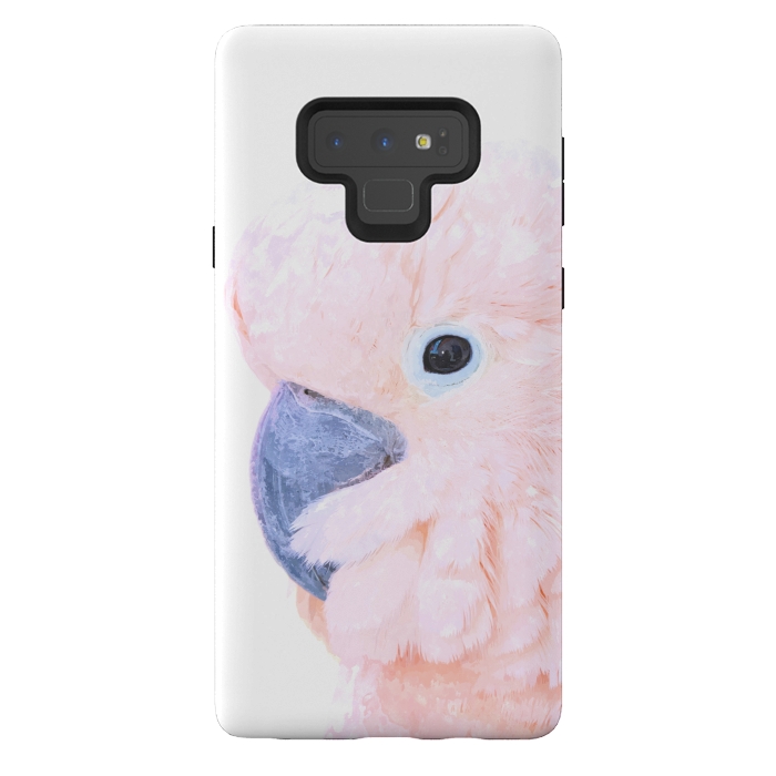 Galaxy Note 9 StrongFit Pink Cockatoo by Alemi