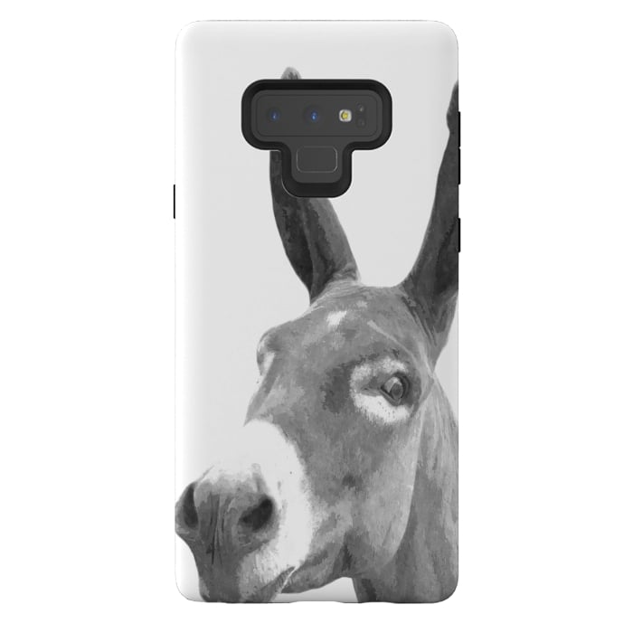 Galaxy Note 9 StrongFit Black and White Donkey by Alemi