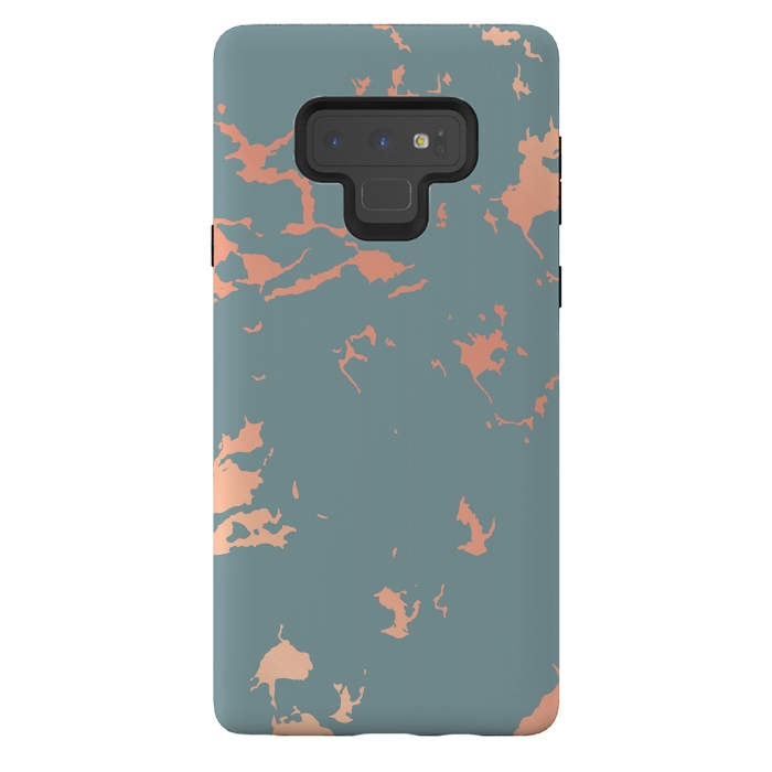 Galaxy Note 9 StrongFit Copper Splatter 002 by Jelena Obradovic