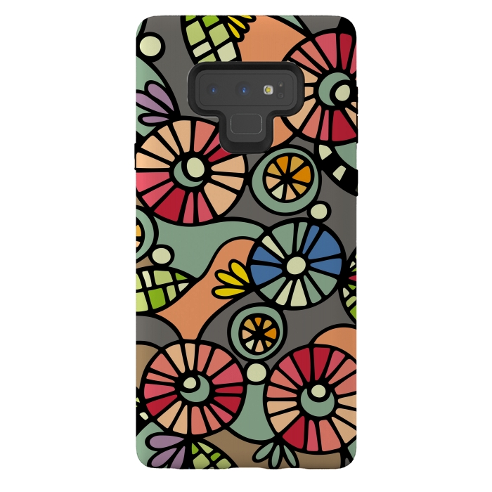 Galaxy Note 9 StrongFit Wild Flowers by Majoih