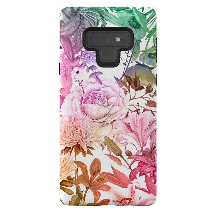 Galaxy Note 9 StrongFit Floral Market by Creativeaxle