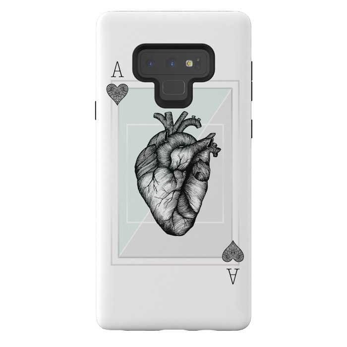 Galaxy Note 9 StrongFit Ace of Hearts by Barlena