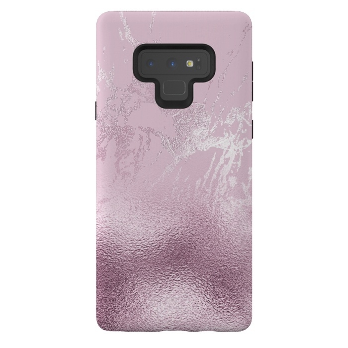 Galaxy Note 9 StrongFit Blush Marble and Glitter by  Utart
